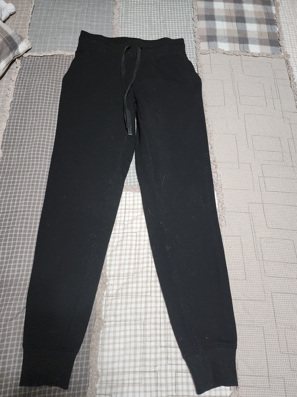Athletic Works Black Kids Jogger Sweatpants with Drawstring